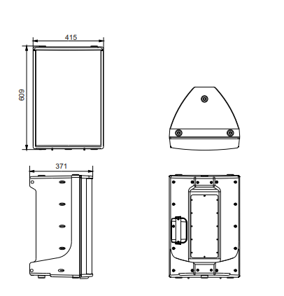 TLA N12F – רמקול 12 אינץ׳ מקצועי לעסקים מוגן מים| Custom-Pro – תמונה 2